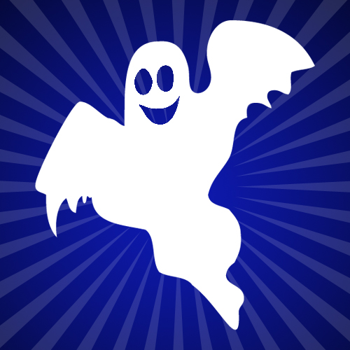 Scary Cute Sheet Ghost Iron on Decal